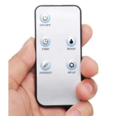 Aparat de masaj pentru picioare Shiatsu 3 trepte intensitate telecomanda 40 W alb/albastru