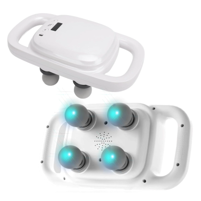 Aparat de masaj S2 cu 4 capete puternice afisaj LCD si manere ergonomice