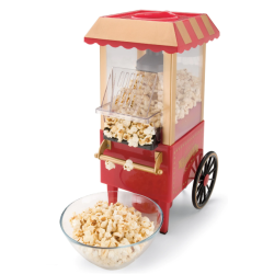 Aparat de popcorn tip Carucior cu 2 roti Old Fashioned