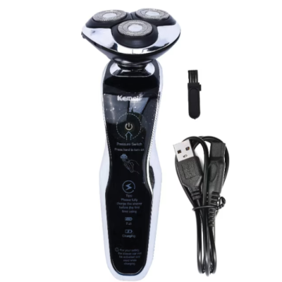 Aparat de ras electric fara fir Kemei KM 8006 pentru barbierit umed si uscat