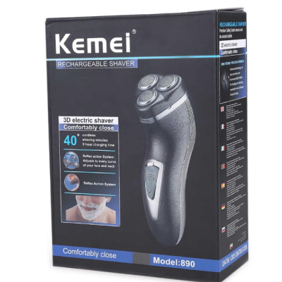 Aparat de ras KEMEI KM-890 electric plutitor cu trei taieturi cu filetare
