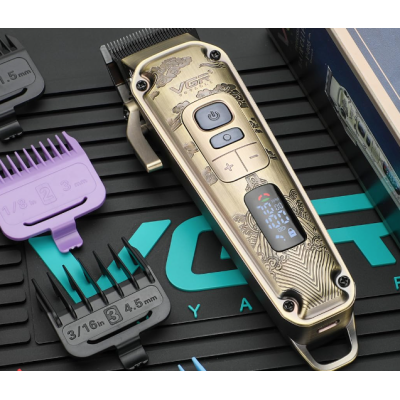 Aparat de tuns cu carcasa metalica premium VGR V 005 Afisaj LED