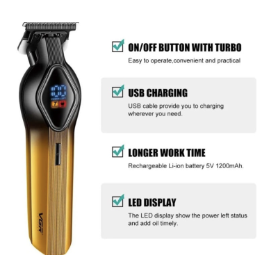 Aparat de tuns profesional V 921 fara fir cu 7 accesorii 4 distantiere