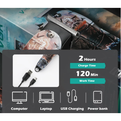 Aparat de tuns profesional VGR V-953 pentru barba si par Multicolor