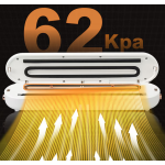 Aparat de vidat automat umed/uscat afisaj LCD 25cm alb