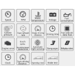 Aparat diagnosticare si afisaj informatii bord P15 pe parbriz digital OBD2 de tip HUD display pentru bord 