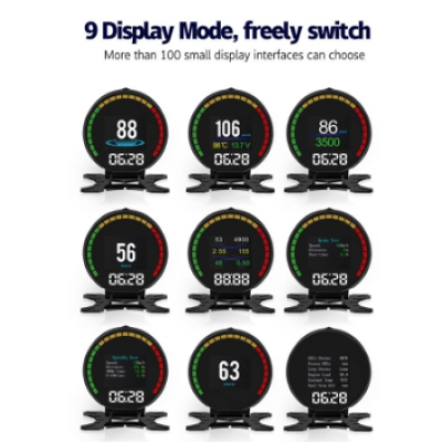 Aparat diagnosticare si afisaj informatii bord P15 pe parbriz digital OBD2 de tip HUD display pentru bord