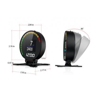 Aparat diagnosticare si afisaj informatii bord P15 pe parbriz digital OBD2 de tip HUD display pentru bord