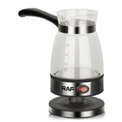 Aparat Electric pentru preparat cafea RAF R125 de 650W capacitate 500ml Recipient din Sticla