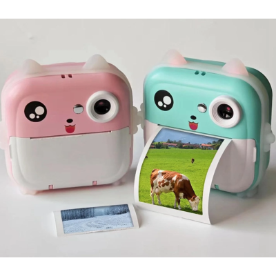 Aparat foto instant copii 10 role 48px FULL HD 5 jocuri player muzical