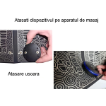 Aparat masaj picioare tip covoras cu Incarcare USB pentru electrostimulare 19 niveluri intensitate