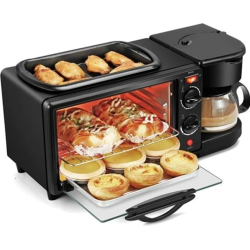 Aparat Multifunctional 3 In 1 Mic Dejun Cuptor Gratar Filtru Cafea
