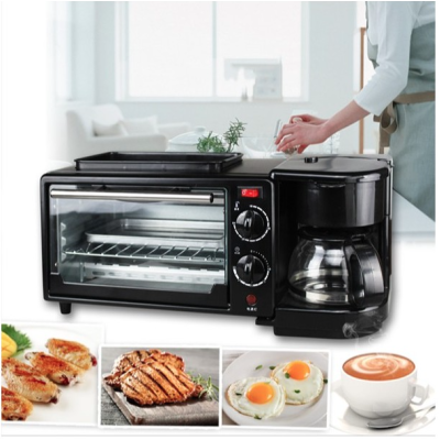 Aparat Multifunctional 3 In 1 Mic Dejun Cuptor Gratar Filtru Cafea