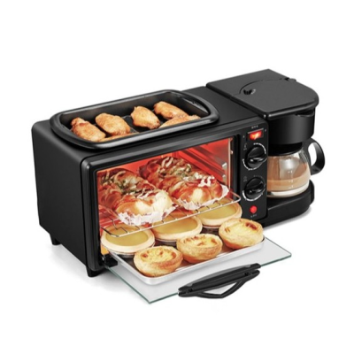 Aparat Multifunctional 3 In 1 Mic Dejun Cuptor Gratar Filtru Cafea