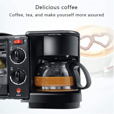 Aparat Multifunctional 3 In 1 Mic Dejun Cuptor Gratar Filtru Cafea