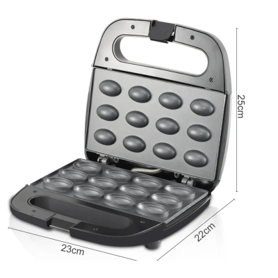 Aparat pentru Copt Forme Coji de Nuci R536G cu 12 forme 750W Placi Neaderente