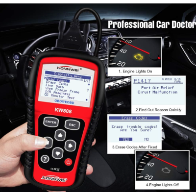 Aparat pentru diagnoza si tester auto KONNWEI KW808 Diagnostic Scanner