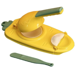 Aparat pentru paste de casa si umpluturi din plastic 2 in 1 GALBEN