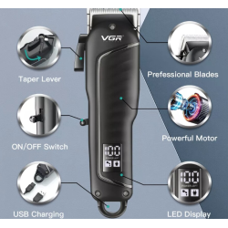 Aparat profesional de tuns VGR V-683 cu incarcare USB MD