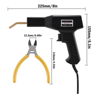 Aparat profesional pentru lipit si sudat plastic Putere 50W Negru