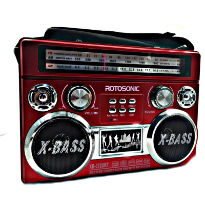 Aparat Radio Portabil MP3 Rotosonic XB-372 3 Benzi BT Suport Card SD/USB 2 Difuzoare