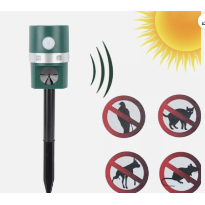 Aparat solar impotriva daunatorilor VERDE cu ultrasunete pentru gradina cu tarus