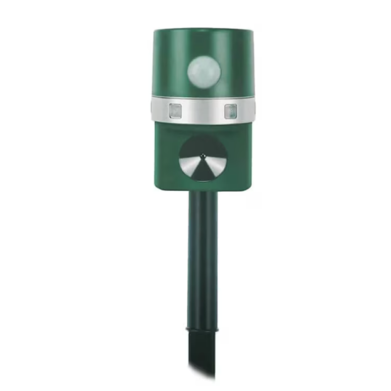 Aparat solar impotriva daunatorilor VERDE cu ultrasunete pentru gradina cu tarus buton on/off