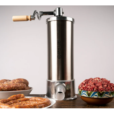 Aparat vertical de facut (umplut) carnati 6kg inox 5 palnii incluse