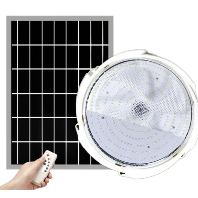 Aplica cu incarcare solara 100 W diametru 170 mm si telecomanda  alb rece