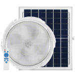 Aplica cu incarcare solara 200 W diametru 320 mm si telecomanda  alb rece