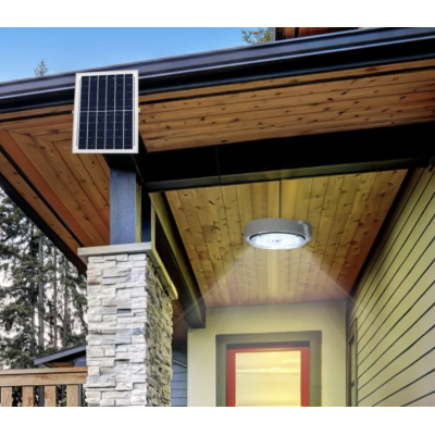 Aplica cu incarcare solara 300 W diametru 360 mm si telecomanda  alb rece