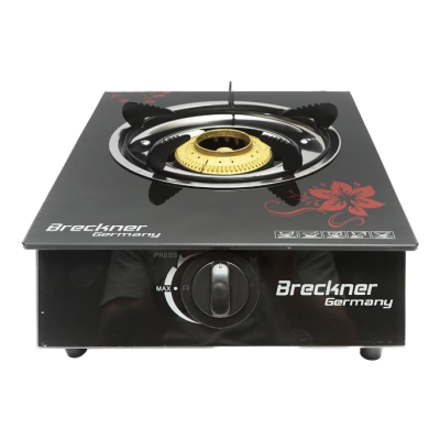 Aragaz plita cu un arzator din fonta 3KW sticla securizata 400x300x90mm Breckner