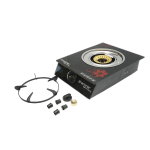 Aragaz plita cu un arzator din fonta 3KW sticla securizata 400x300x90mm Breckner