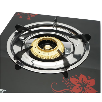 Aragaz plita cu un arzator din fonta 3KW sticla securizata 400x300x90mm Breckner