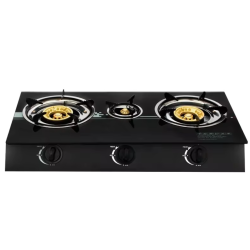 Aragaz plita sticla securizata cu 3 ochiuri quartz Gpl butelie