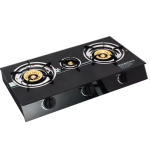 Aragaz plita sticla securizata cu 3 ochiuri quartz Gpl butelie