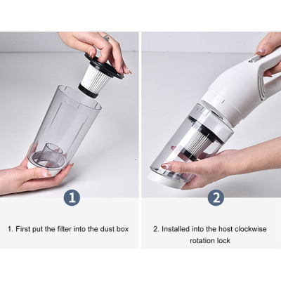 Aspirator ALB de mana JB-168 portabil silentios aspiratie puternica cu Usb 120W Alb
