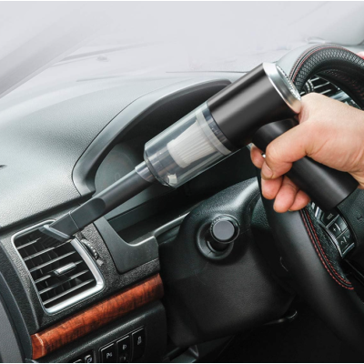 Aspirator auto Fara fir 2in1 120 W Lumina LED Negru