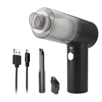 Aspirator auto Fara fir 2in1 120 W Lumina LED Negru