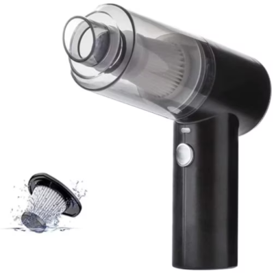 Aspirator auto Fara fir 2in1 120 W Lumina LED Negru