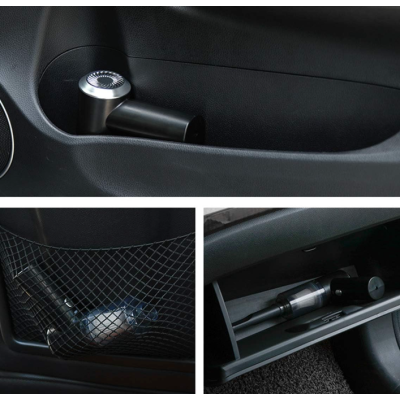 Aspirator auto Fara fir 2in1 120 W Lumina LED Negru