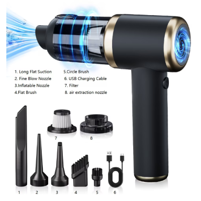 Aspirator auto portabil multifunctional 4 in 1 filtru lavabil 4000mAh