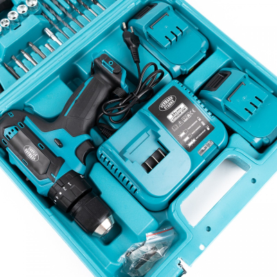 Autofiletanta Percutie (Bormasina) 24V Trusa 30 Accesorii 2 Acumulatori 5A