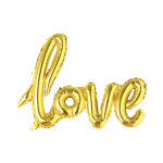 Balon din folie PartyGo Love FB 0522 Auriu