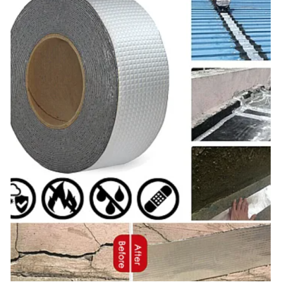 Banda acoperis 150mm x 5M butilica adeziva hidroizolanta bituminoasa durabila Rezistenta la Apa 