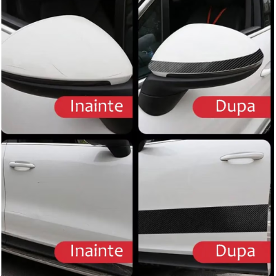 Banda Adeziva Carbon 10 cm x 5 metri pentru Protectie si Tuning Auto LY