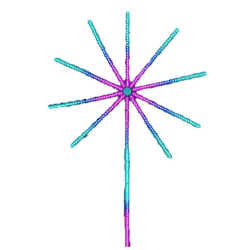 Banda artificii LEDBluetooth/USB Control prin telecomanda/telefon RGB Sincronizare audio 2 cm Multicolor