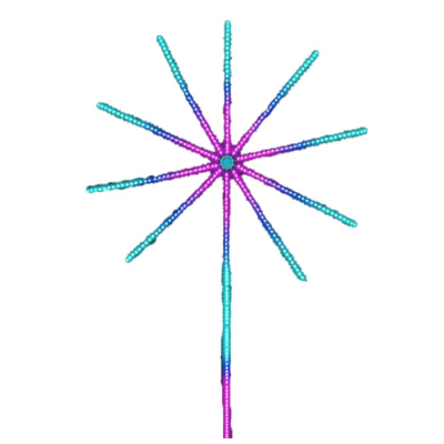 Banda artificii LEDBluetooth/USB Control prin telecomanda/telefon RGB Sincronizare audio 2 cm Multicolor