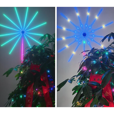 Banda artificii LEDBluetooth/USB Control prin telecomanda/telefon RGB Sincronizare audio 2 cm Multicolor