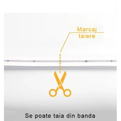 UB Banda auto led iluminat portbagaj lumina GALBENA 12V universal